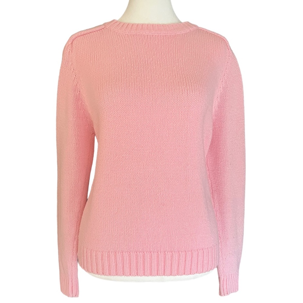 Vintage Diane Von Furstenberg Pink Sweater VTG Carnation Pink S Barbiecore DVF